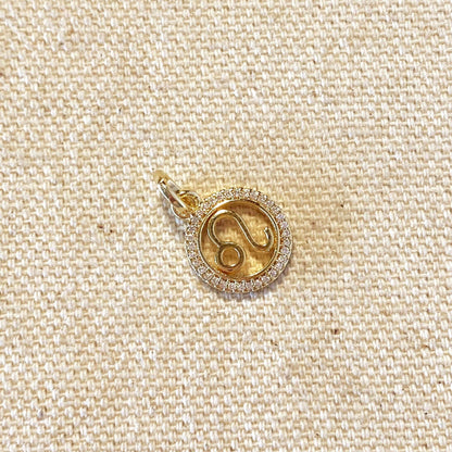 18k Gold Filled Mini Leo Zodiac Pendant - FOREVERLINKX