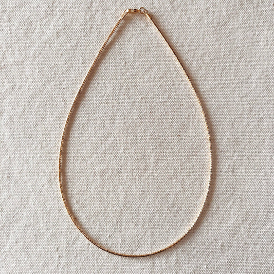18k Gold Filled Omega Necklace - FOREVERLINKX