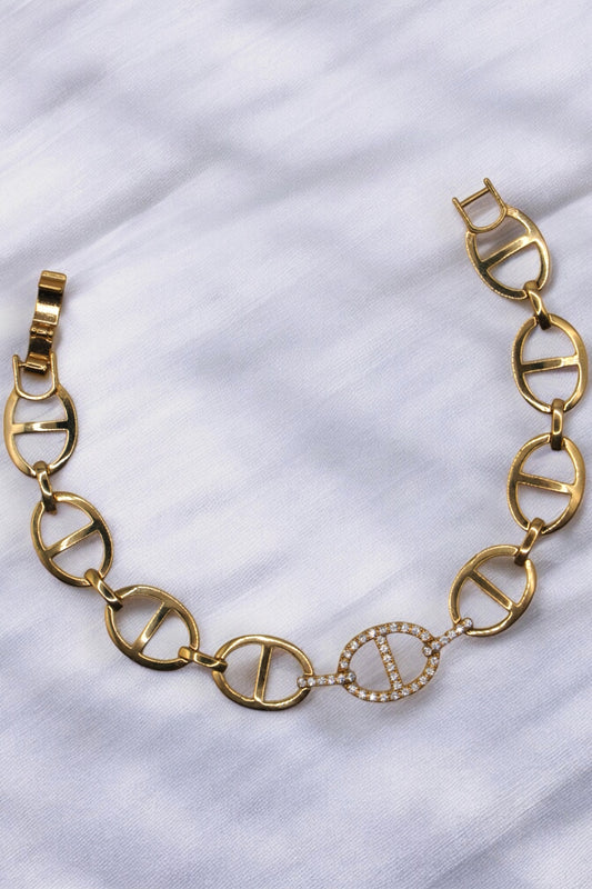 18K Gold Filled Mariner Bracelet