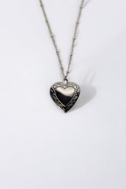 Lover silver heart necklace