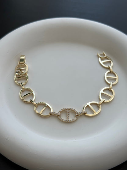 18K Gold Filled Mariner Bracelet - FOREVERLINKX