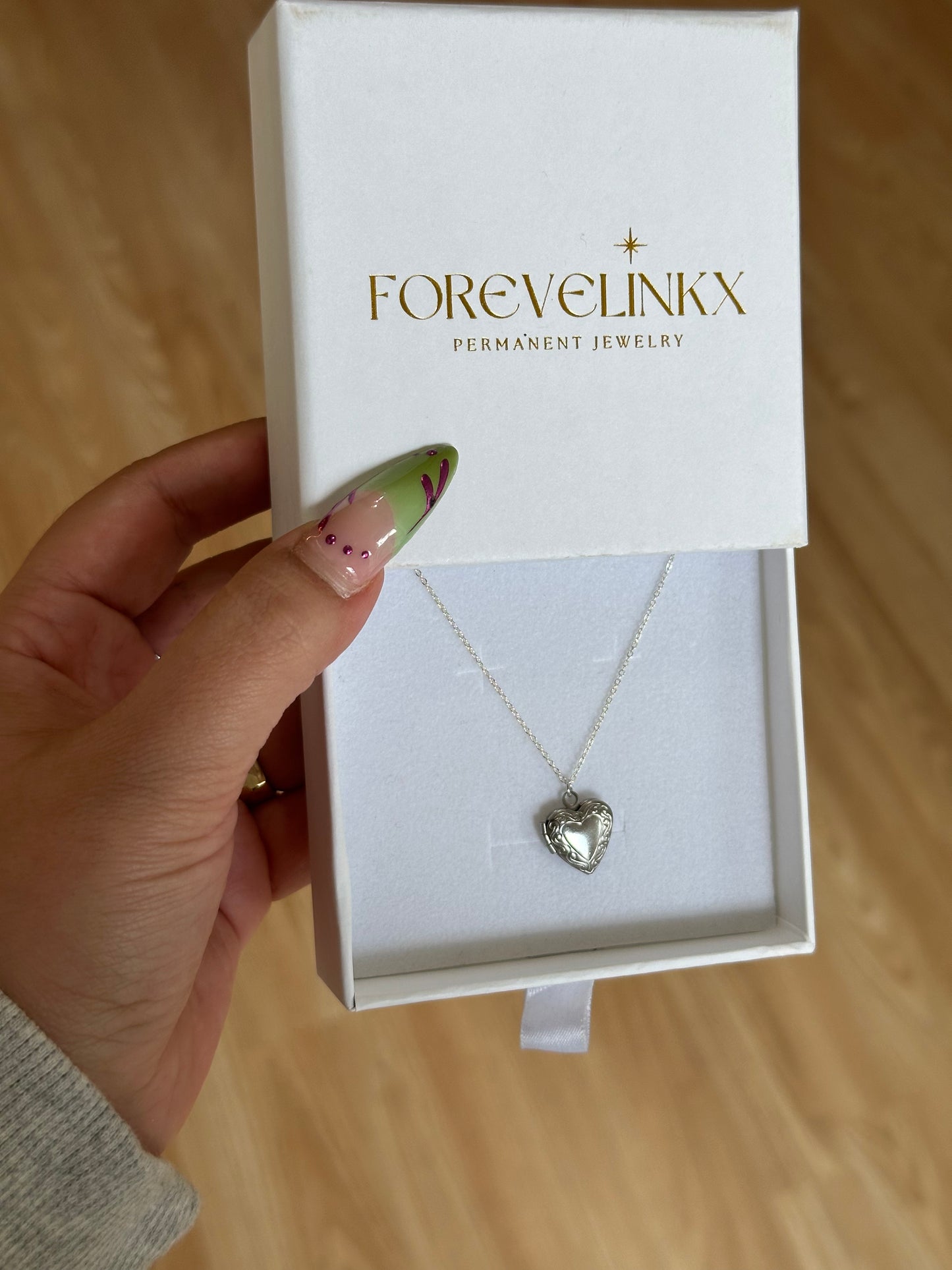 Lover silver heart necklace - FOREVERLINKX