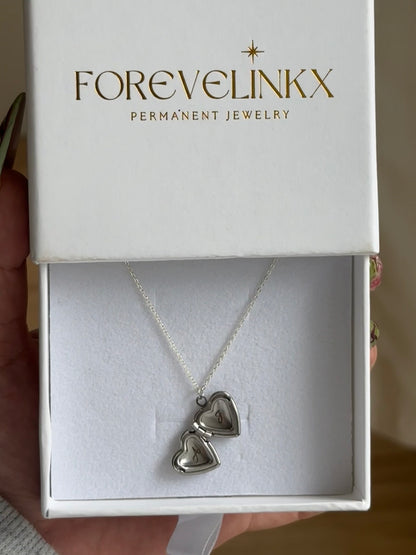 Lover silver heart necklace - FOREVERLINKX