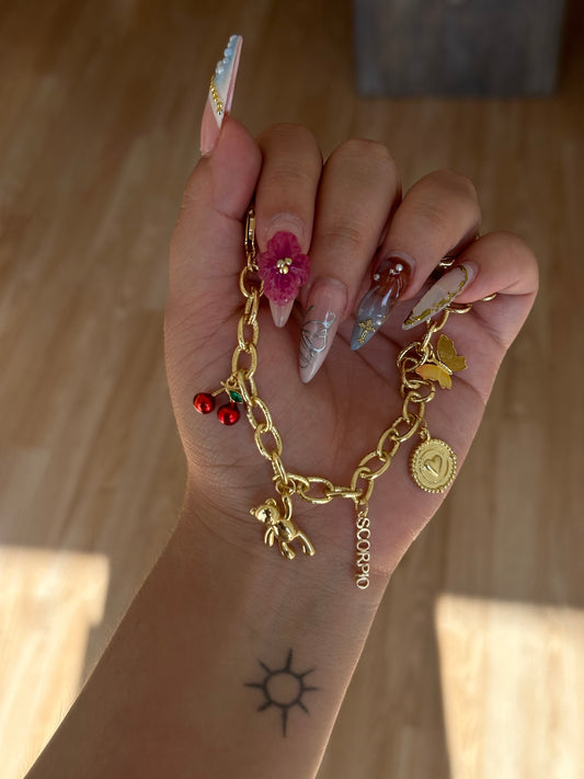 Zodiac charm bracelet