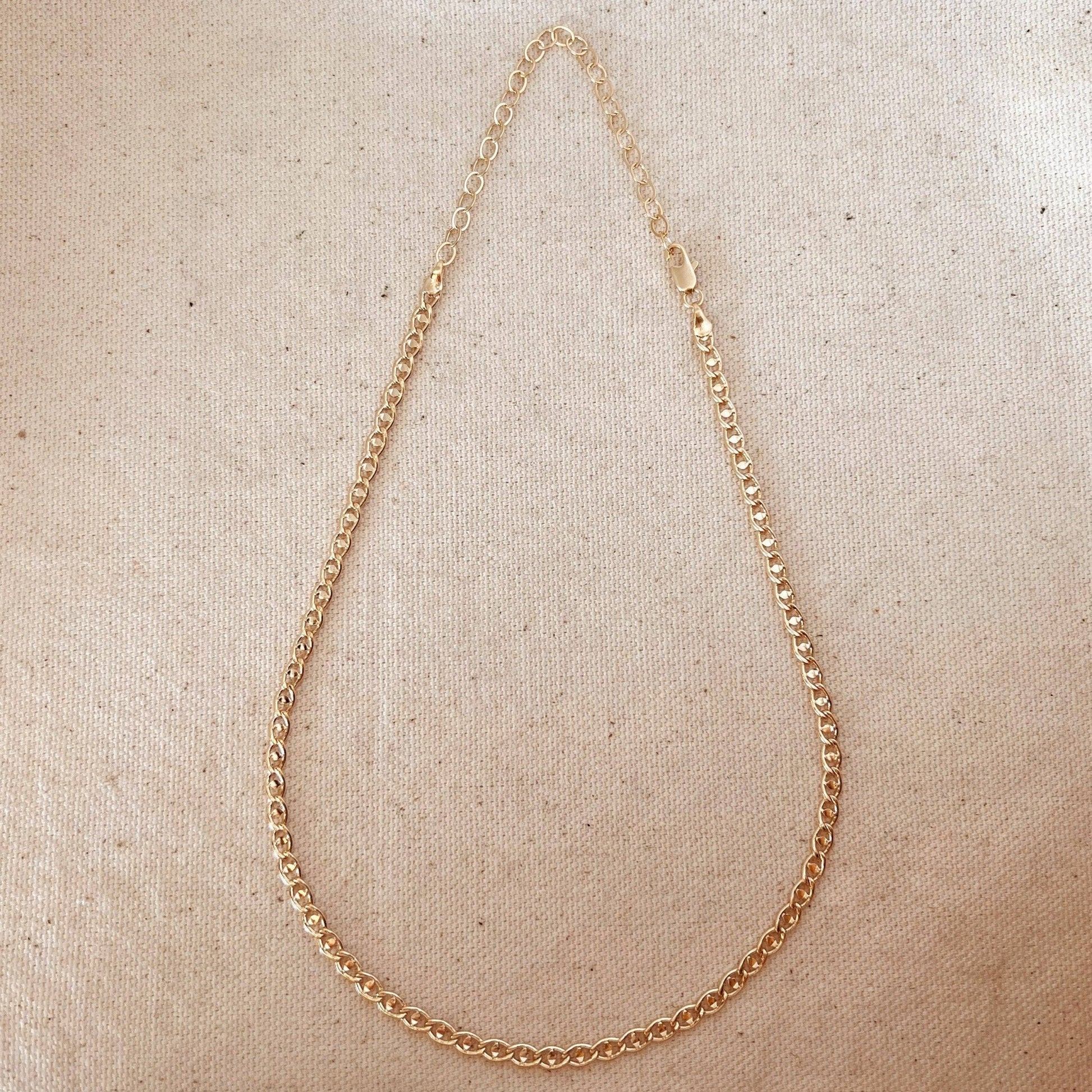 Fancy Mariner 18k Gold Filled Necklace - FOREVERLINKX