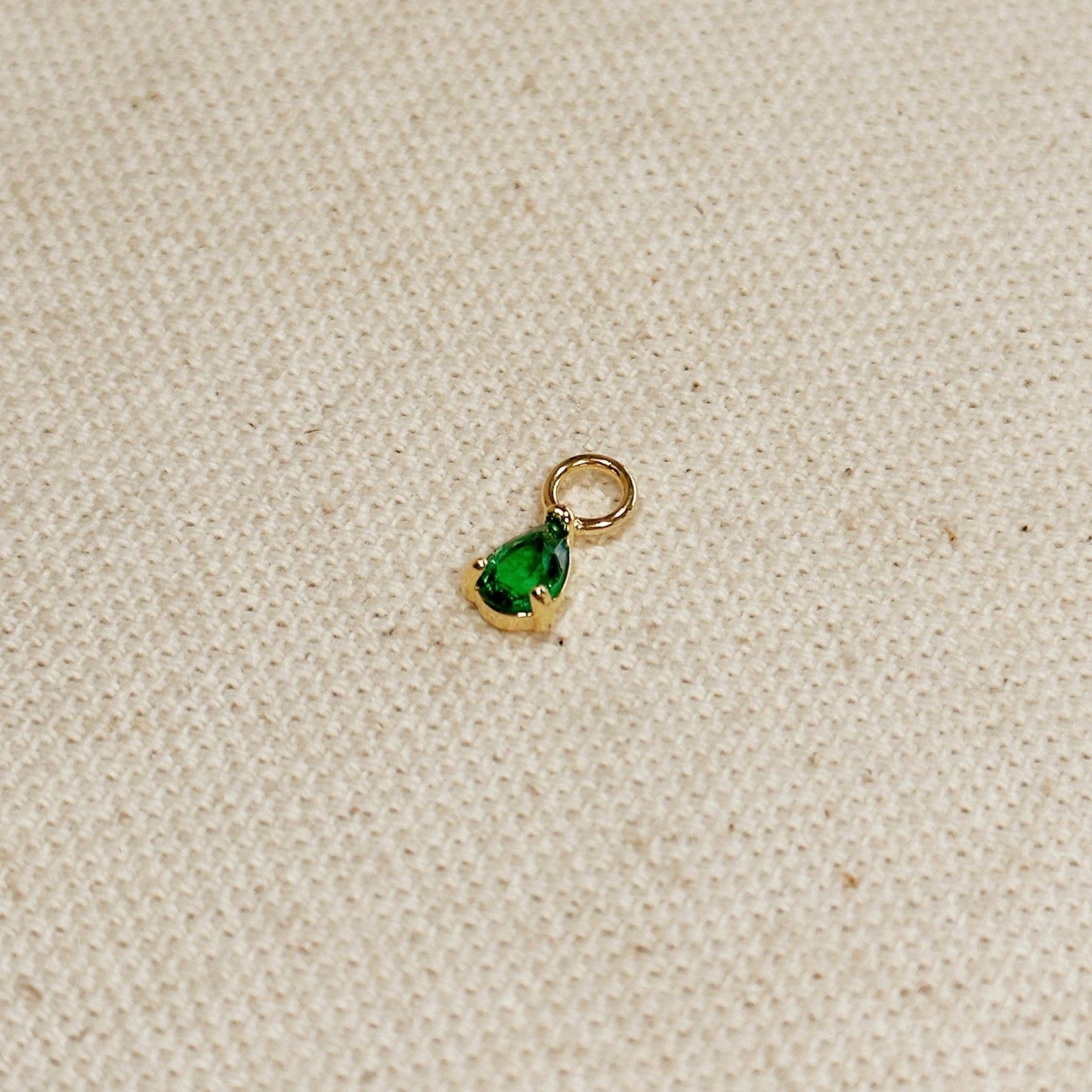Mini Drop Earring Charm: Emerald - FOREVERLINKX