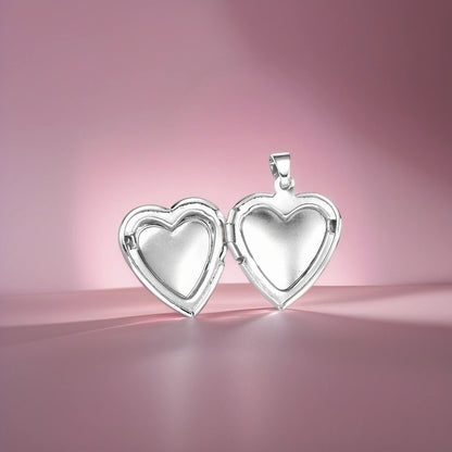 Silver Heartfelt Locket necklace - FOREVERLINKX